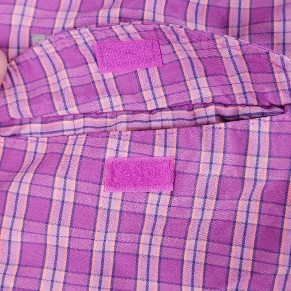 Columbia omni shade plaid purple medium shorts - Picture 6 of 8